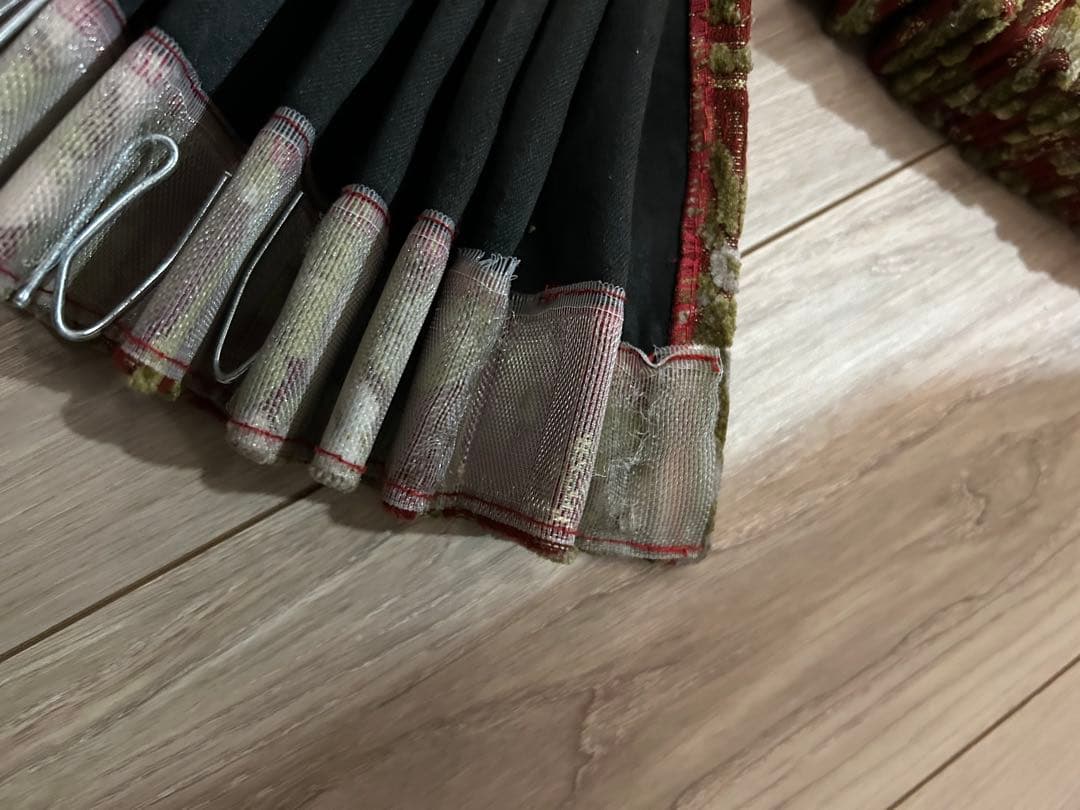 金華山　花籠　ラウンドカーテン　フロントカーテンセット