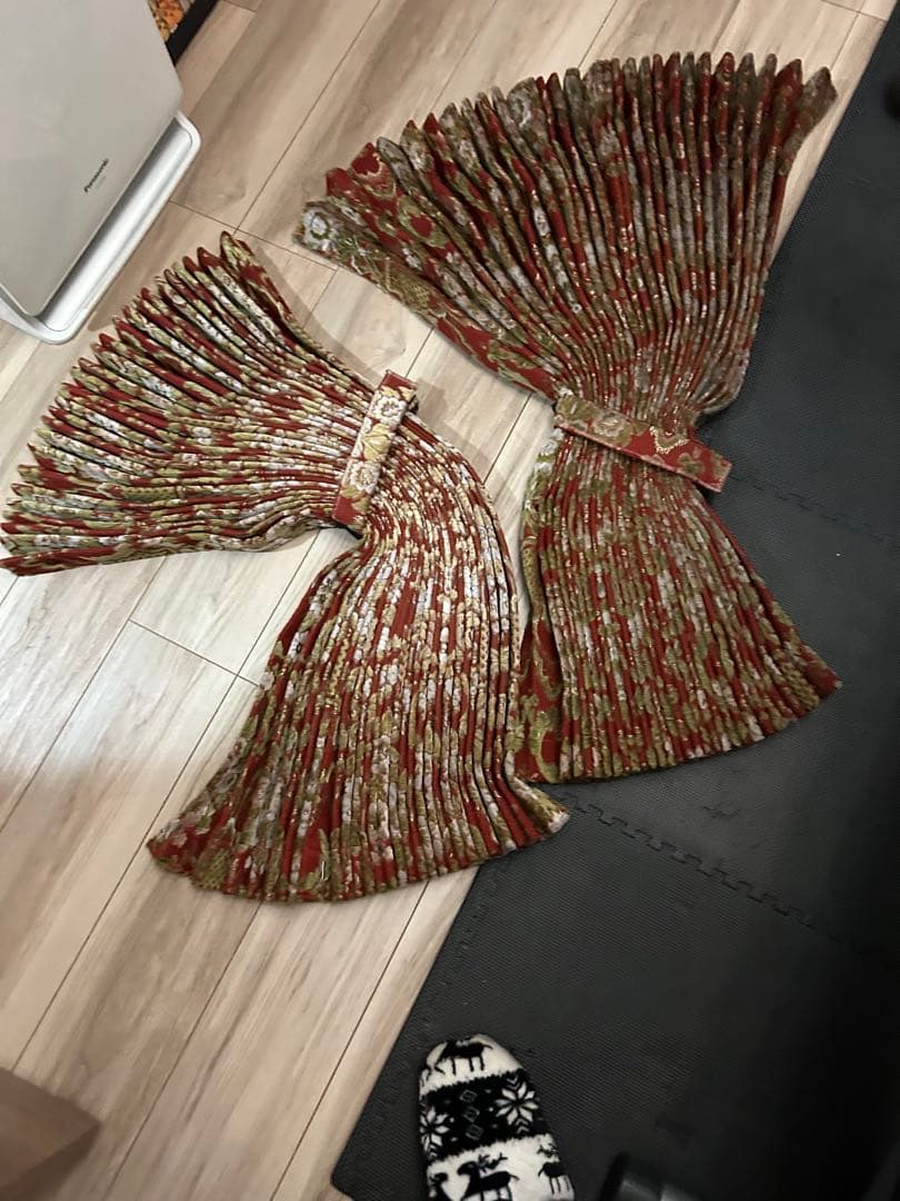 金華山　花籠　ラウンドカーテン　フロントカーテンセット