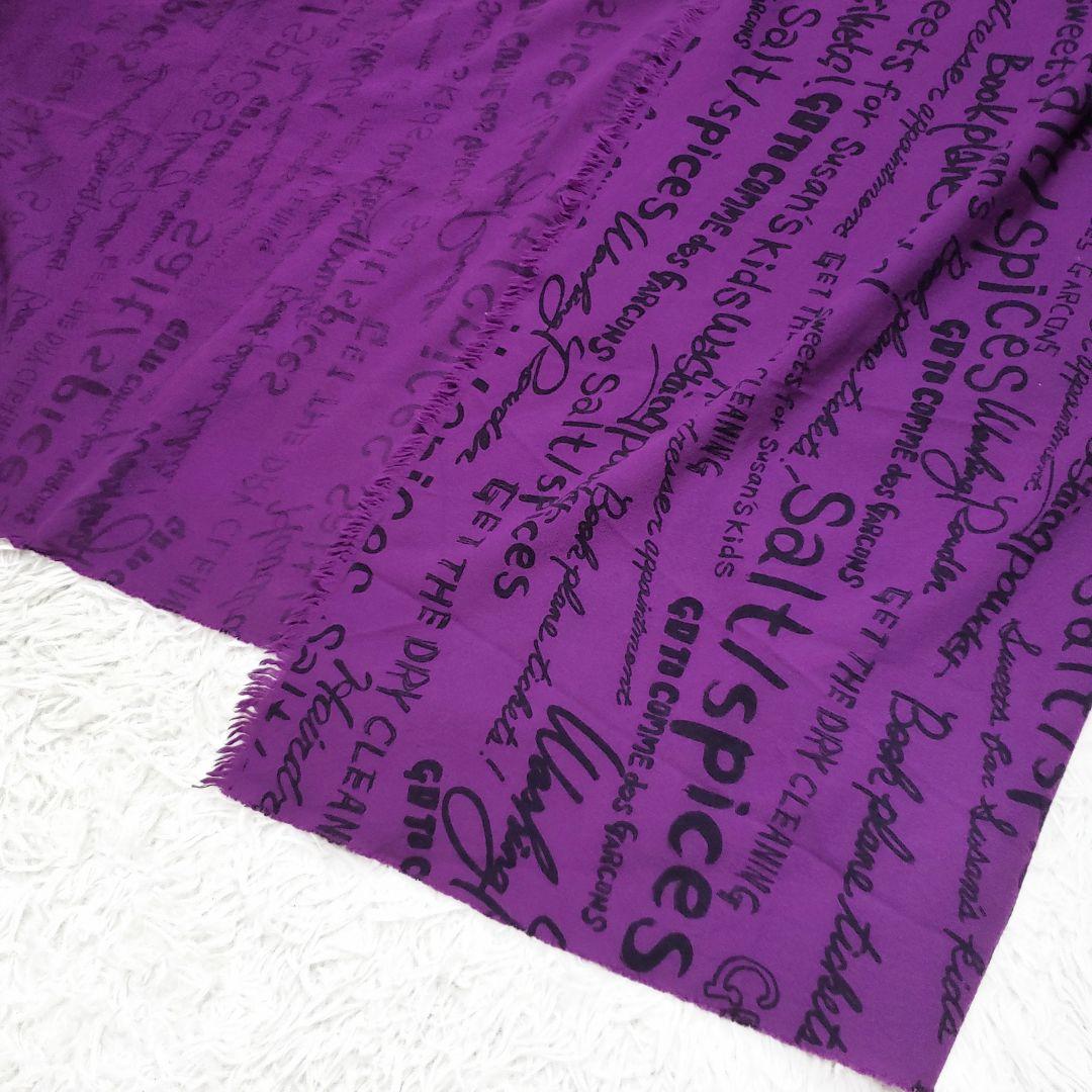 コニー コムデギャルソン メッセージ総柄大判ストール マフラー ウール