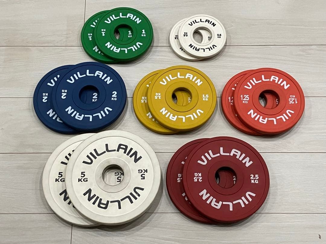 VILLAIN プレートセット 2枚セット&GYMWAY EZカールバー