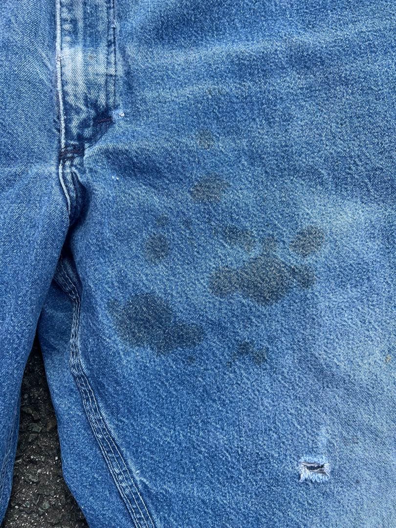 1970s Oshkosh デニムペインターパンツ ヴィンテージ フェード ボロ