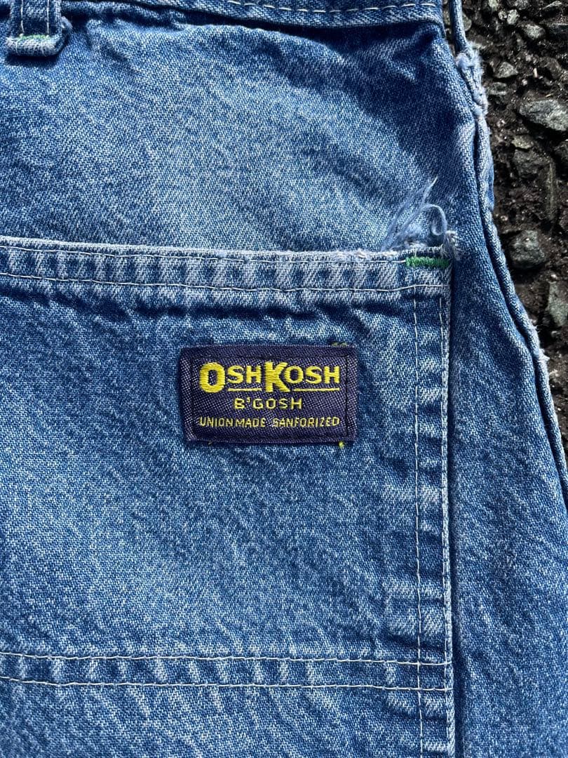 1970s Oshkosh デニムペインターパンツ ヴィンテージ フェード ボロ