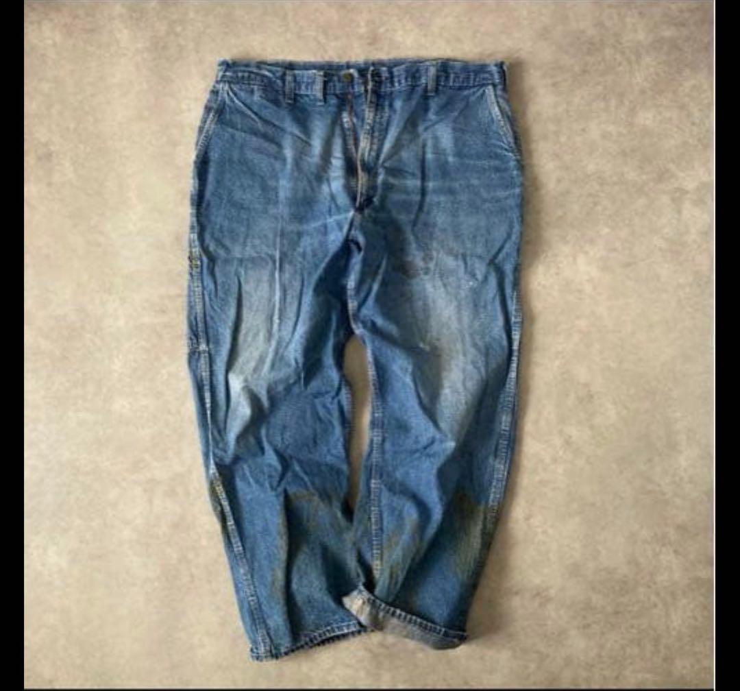 1970s Oshkosh デニムペインターパンツ ヴィンテージ フェード ボロ