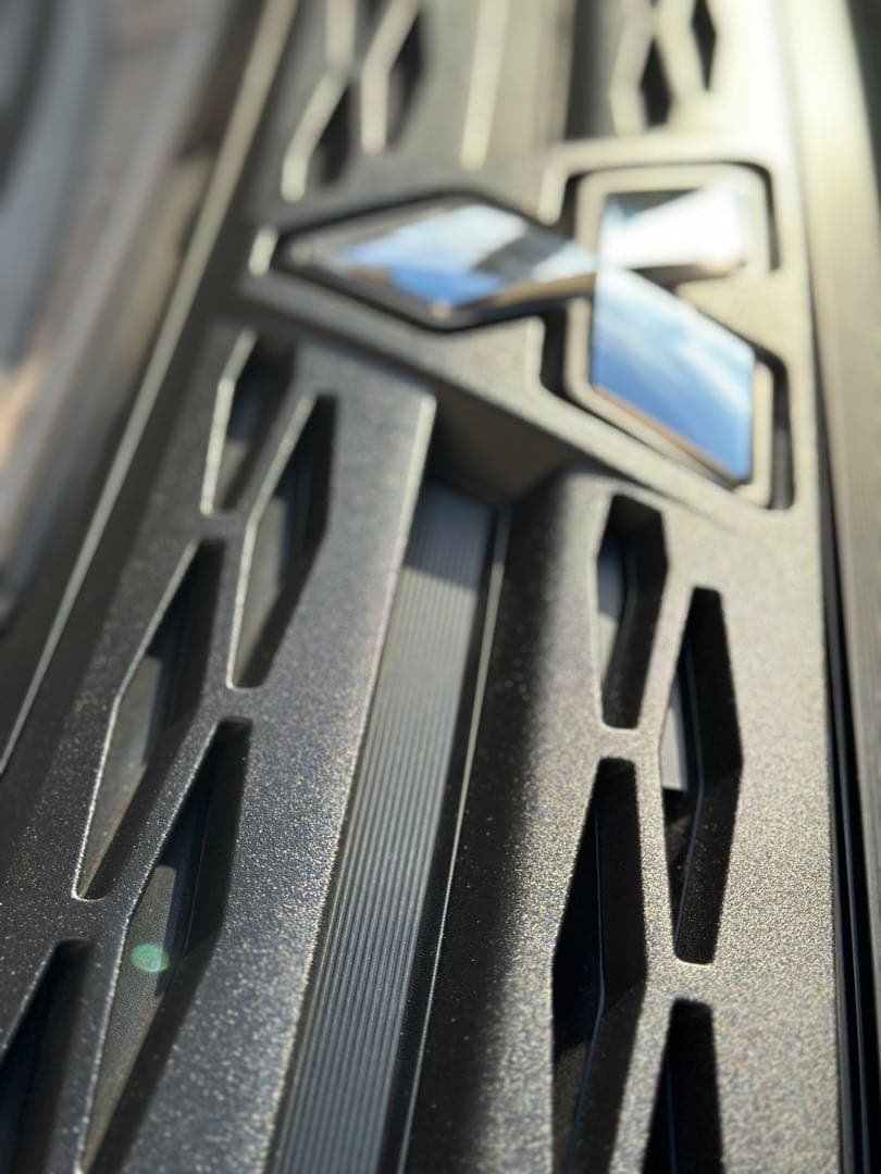 ① デリカd5 グリル　リア　ロアバンパー　フルセット　ラプターライナー塗装