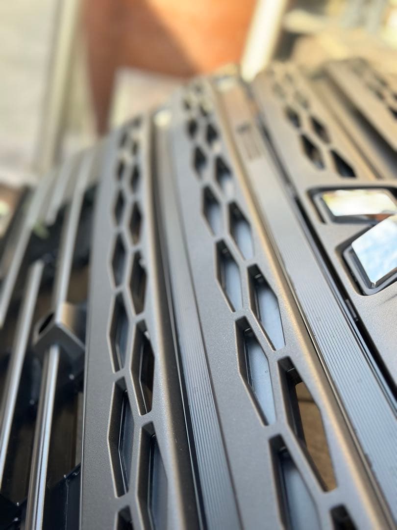 ① デリカd5 グリル　リア　ロアバンパー　フルセット　ラプターライナー塗装