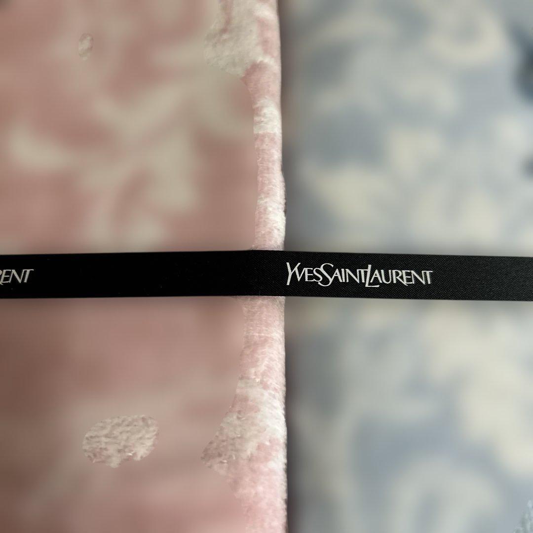 イヴサンローラン タオルケット 2枚　ピンク　ブルー