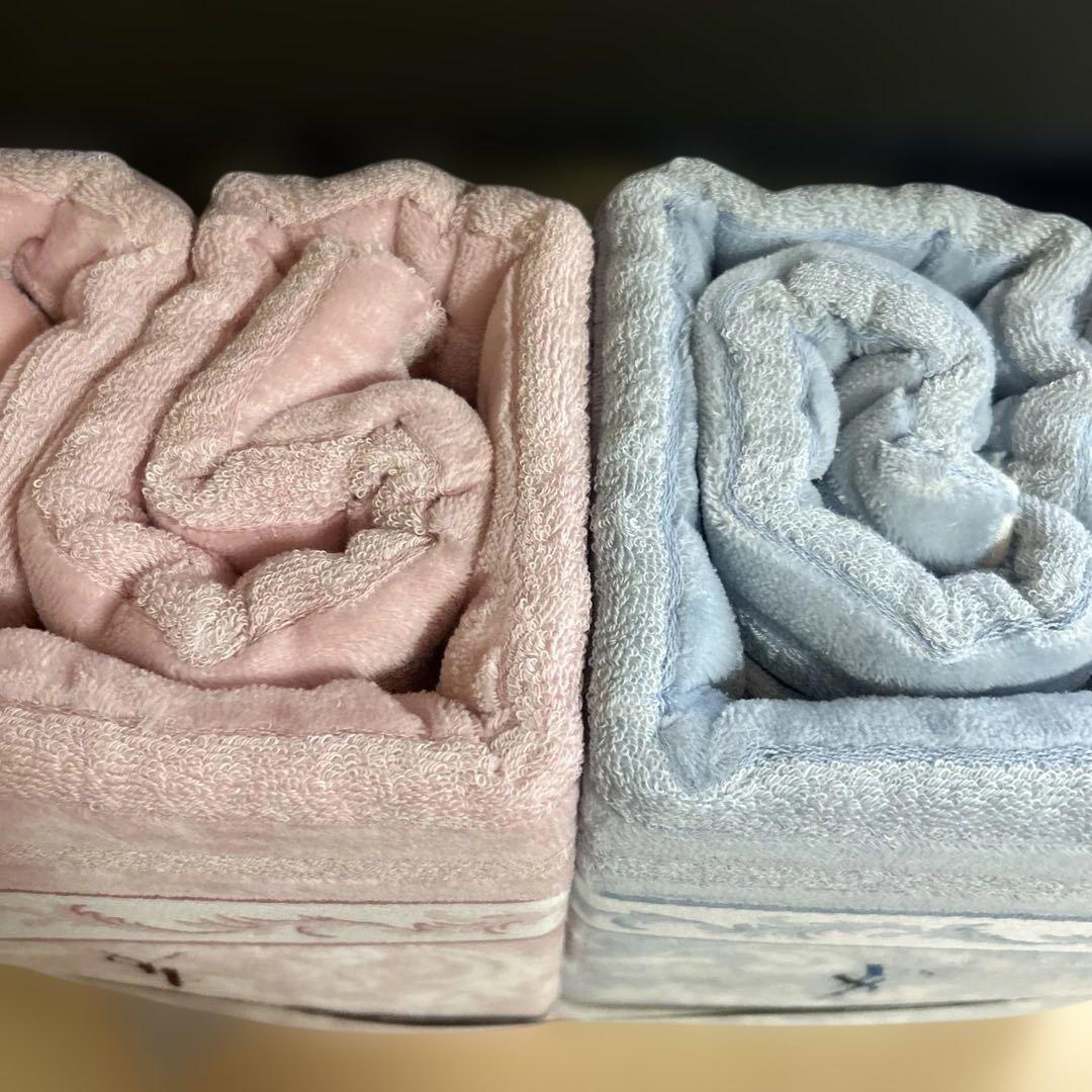 イヴサンローラン タオルケット 2枚　ピンク　ブルー