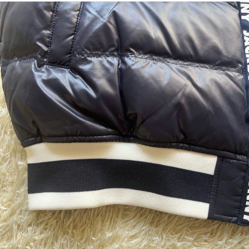 極美品　ジャックバニー　ダウンベスト　フルジップ　ダブル　サイズ5 ネイビー