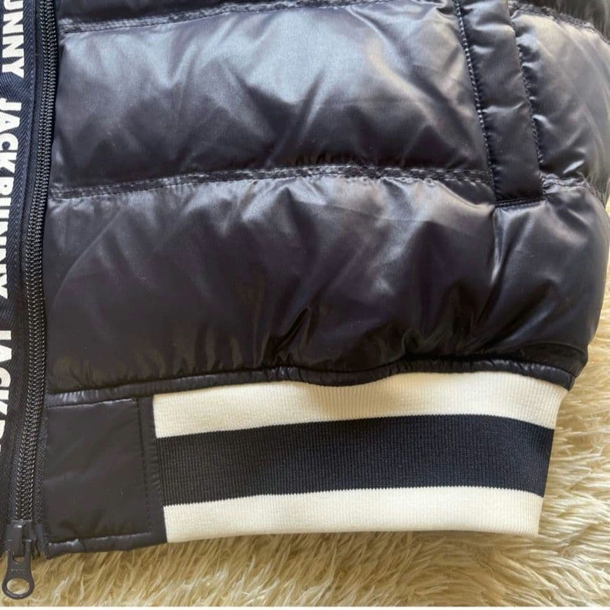 極美品　ジャックバニー　ダウンベスト　フルジップ　ダブル　サイズ5 ネイビー