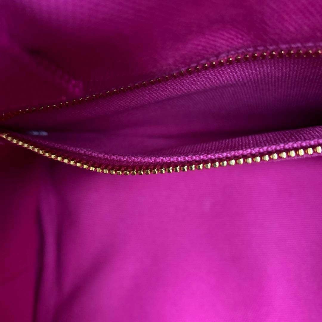 美品　プラダ　カナパ　キャンバストートバッグ　ピンク