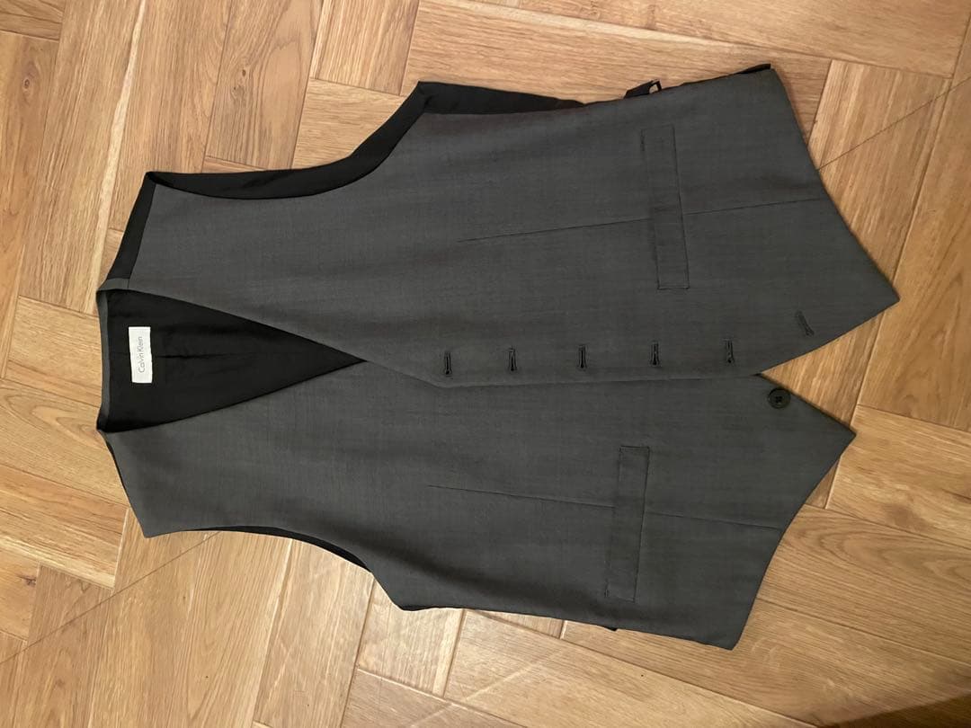 カルバンクライン　グレー スーツ　  スリーピース　3P