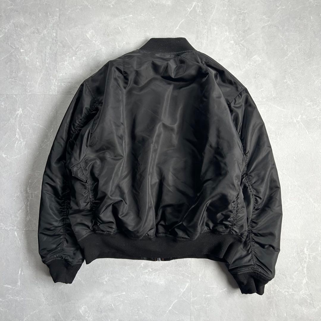 00s~ MA-1 フライトジャケット 短丈 ブラック ワッペン cooper