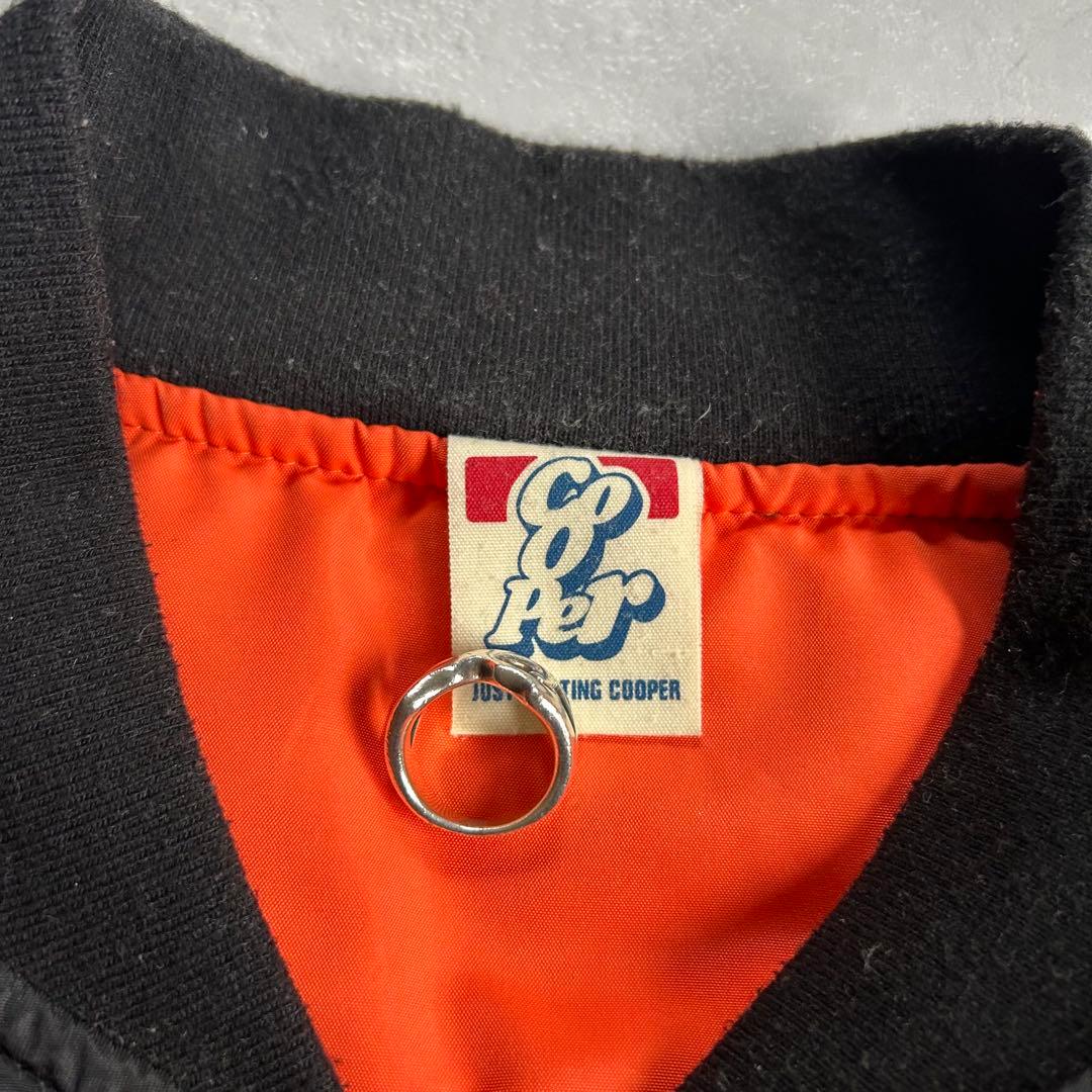 00s~ MA-1 フライトジャケット 短丈 ブラック ワッペン cooper