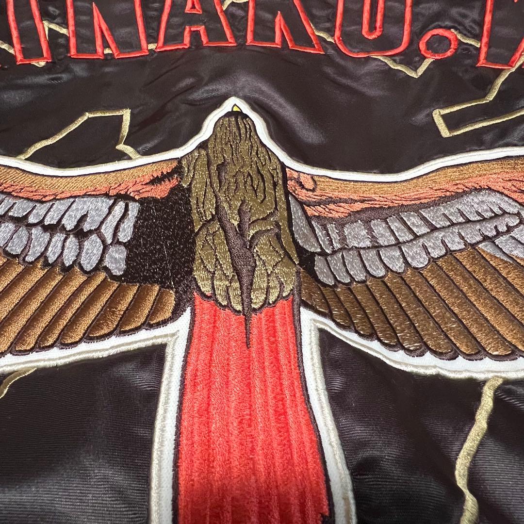 Daiei Hawks 刺繍スタジャン オレンジ　ワッペン