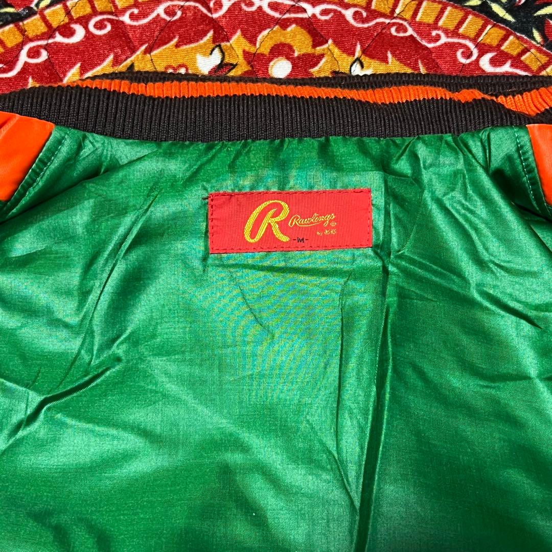 Daiei Hawks 刺繍スタジャン オレンジ　ワッペン