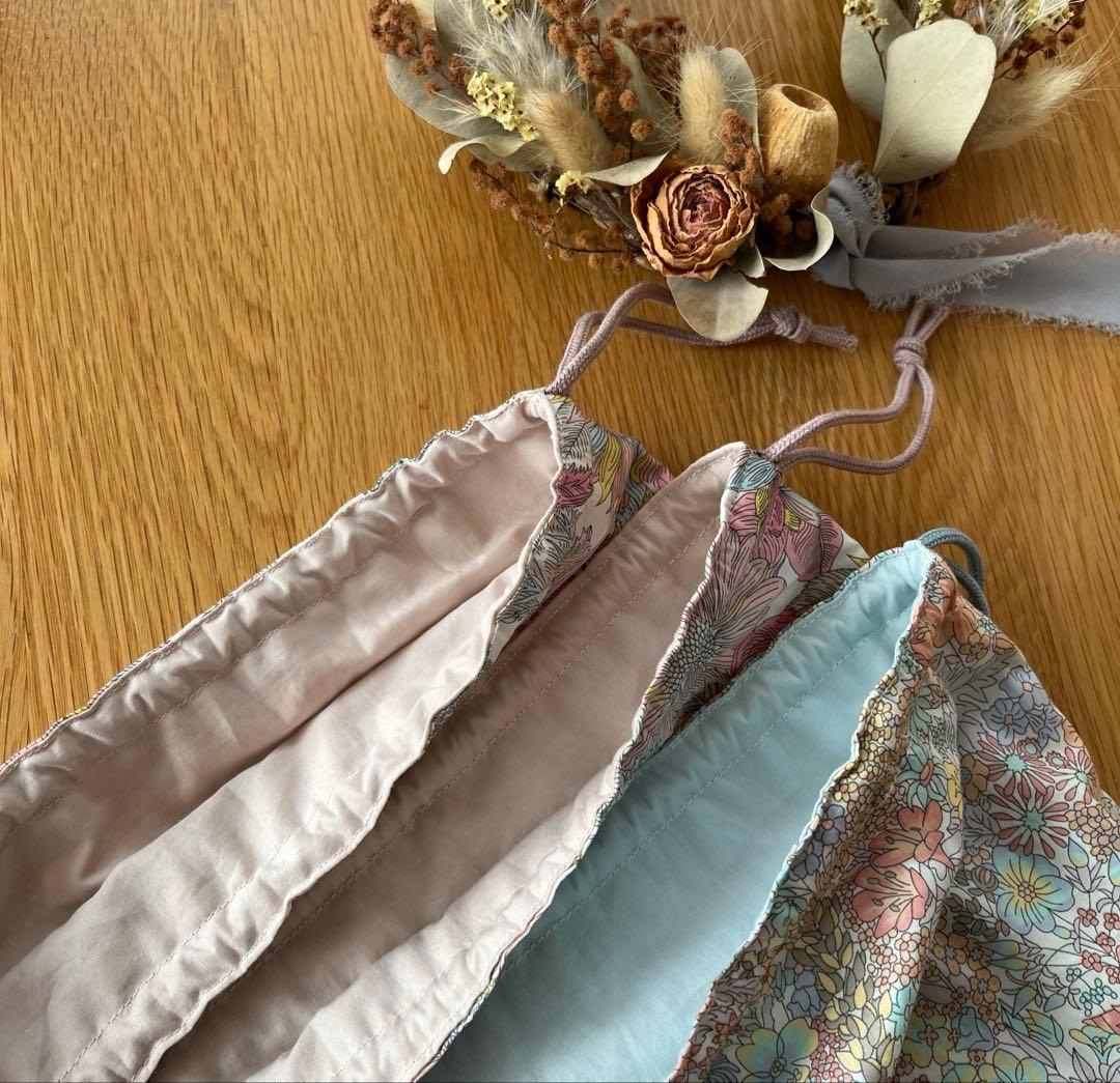 haruk15＊リバティ生地使用＊スモールスザンナ＊巾着