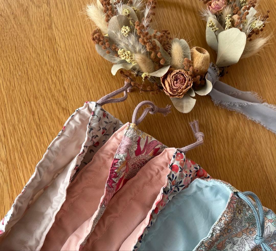 haruk15＊リバティ生地使用＊スモールスザンナ＊巾着