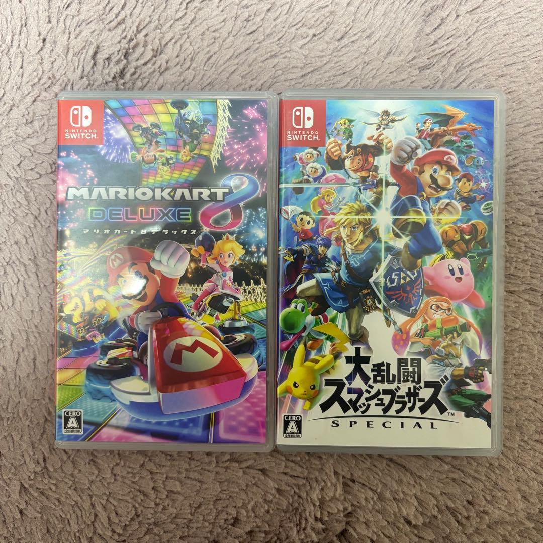 【美品・バラ売り可】Switchソフト スマブラSP マリオカート8DX セット