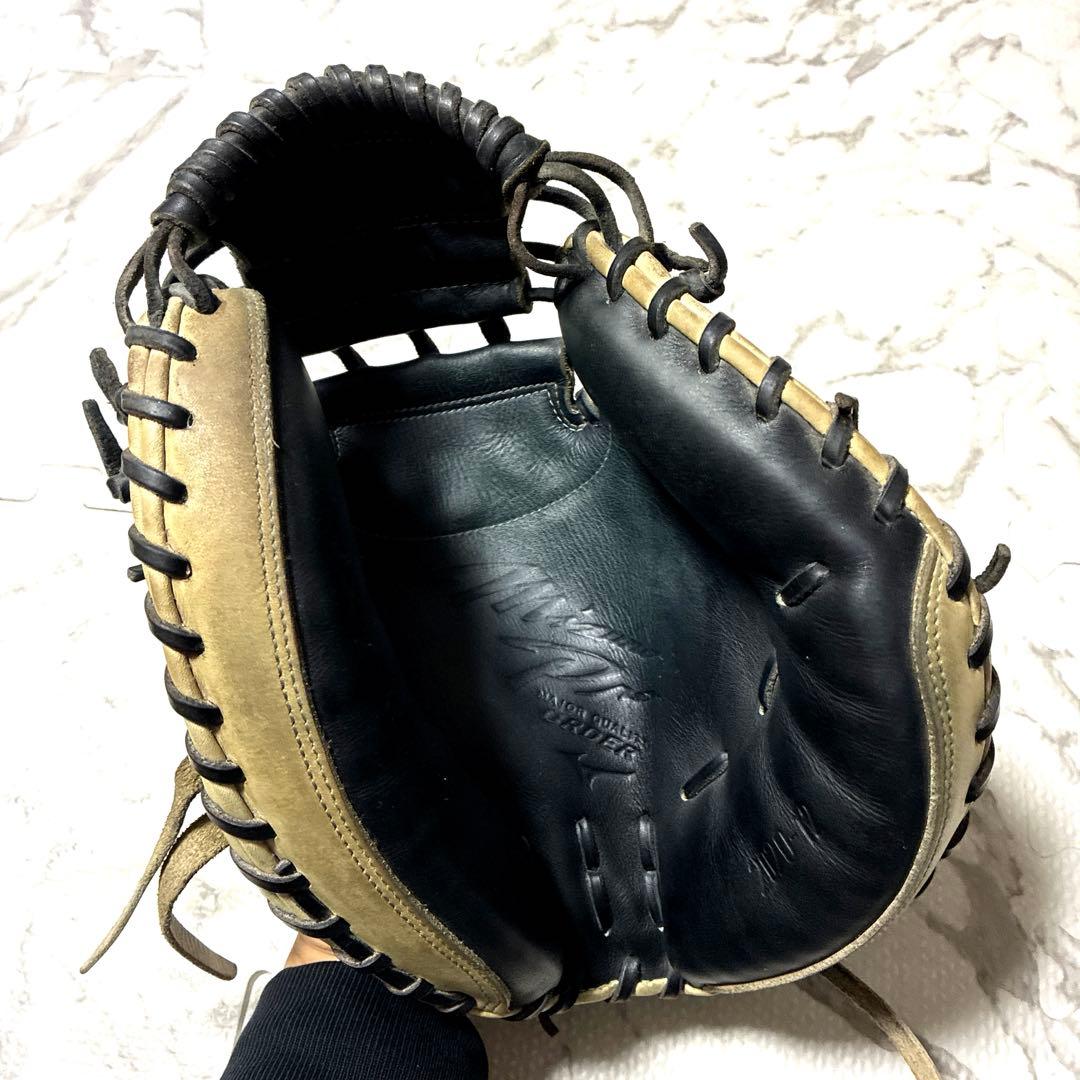 ミズノプロ キャッチャーミット 軟式グローブ 黒/キャメル