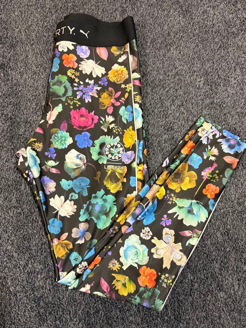 【美品】PUMA LIBERTY 花柄レギンス ブラトップスセットアップMサイズ