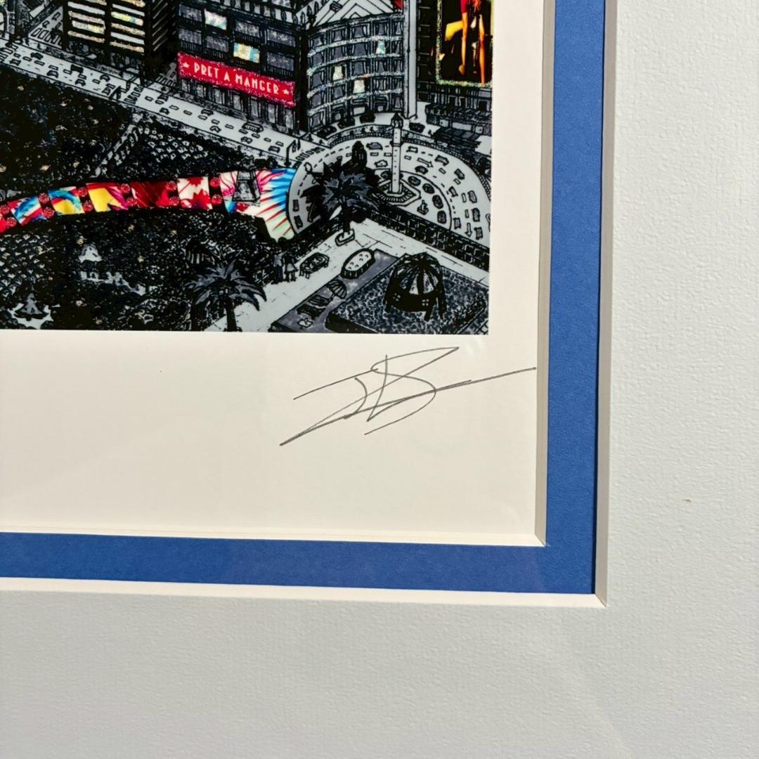 美品 ヨハン・ペラトーネル「ラグジュアリー・ニューヨーク」ジクレー 直筆サイン入
