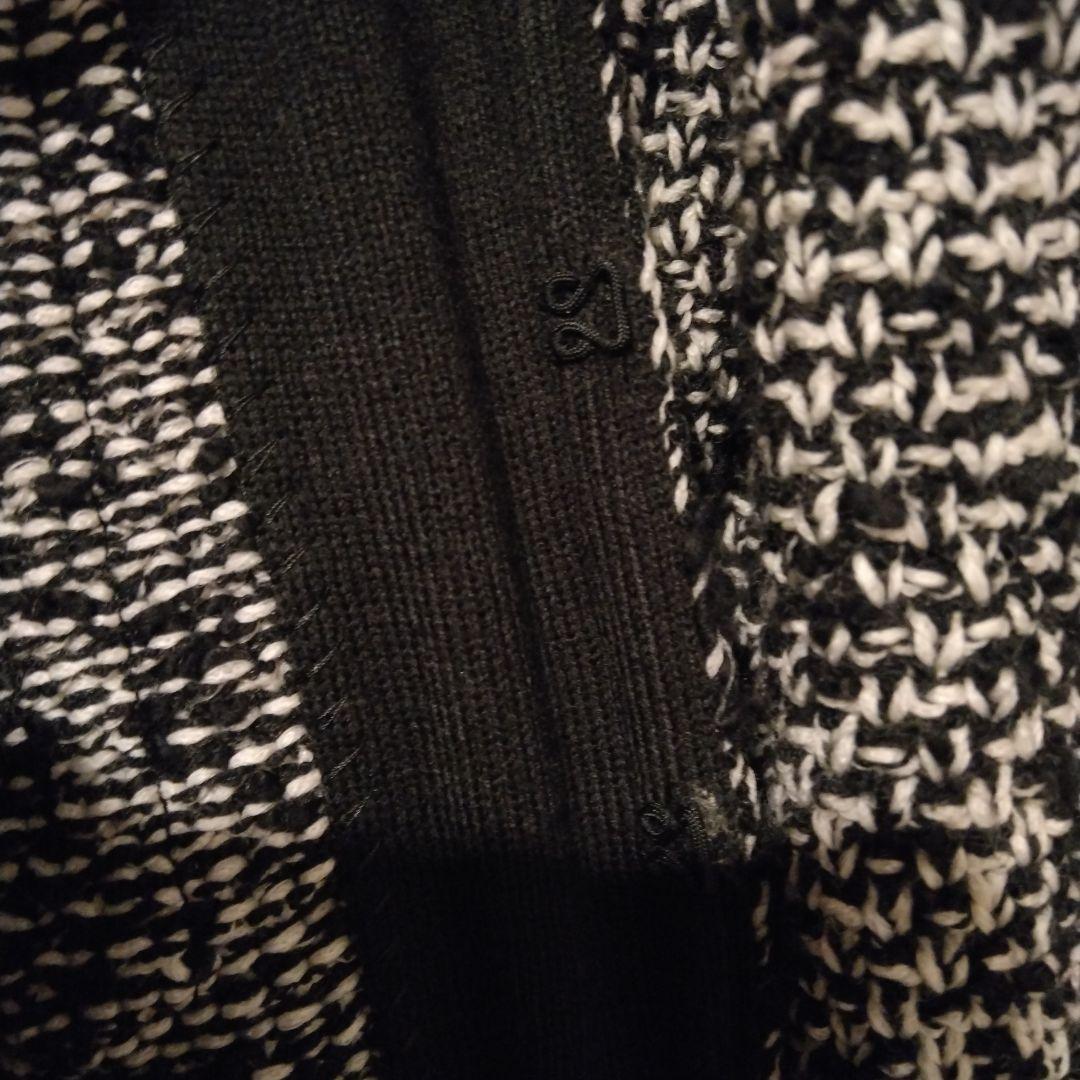 theory luxe ノーカラージャケット ブラック・ホワイト