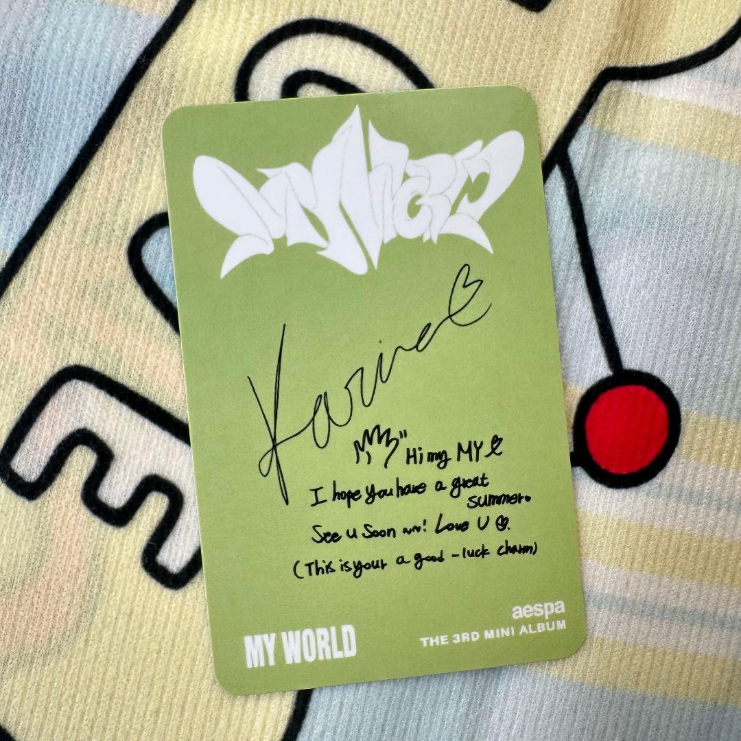 aespa カリナ walmart US限定 特典 トレカ