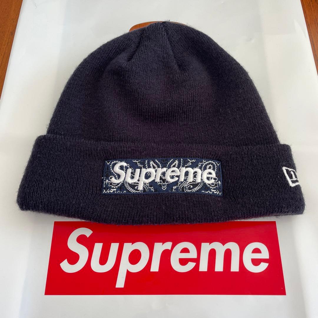 Supreme New Era Box Logo Beanie コムドットゆうた