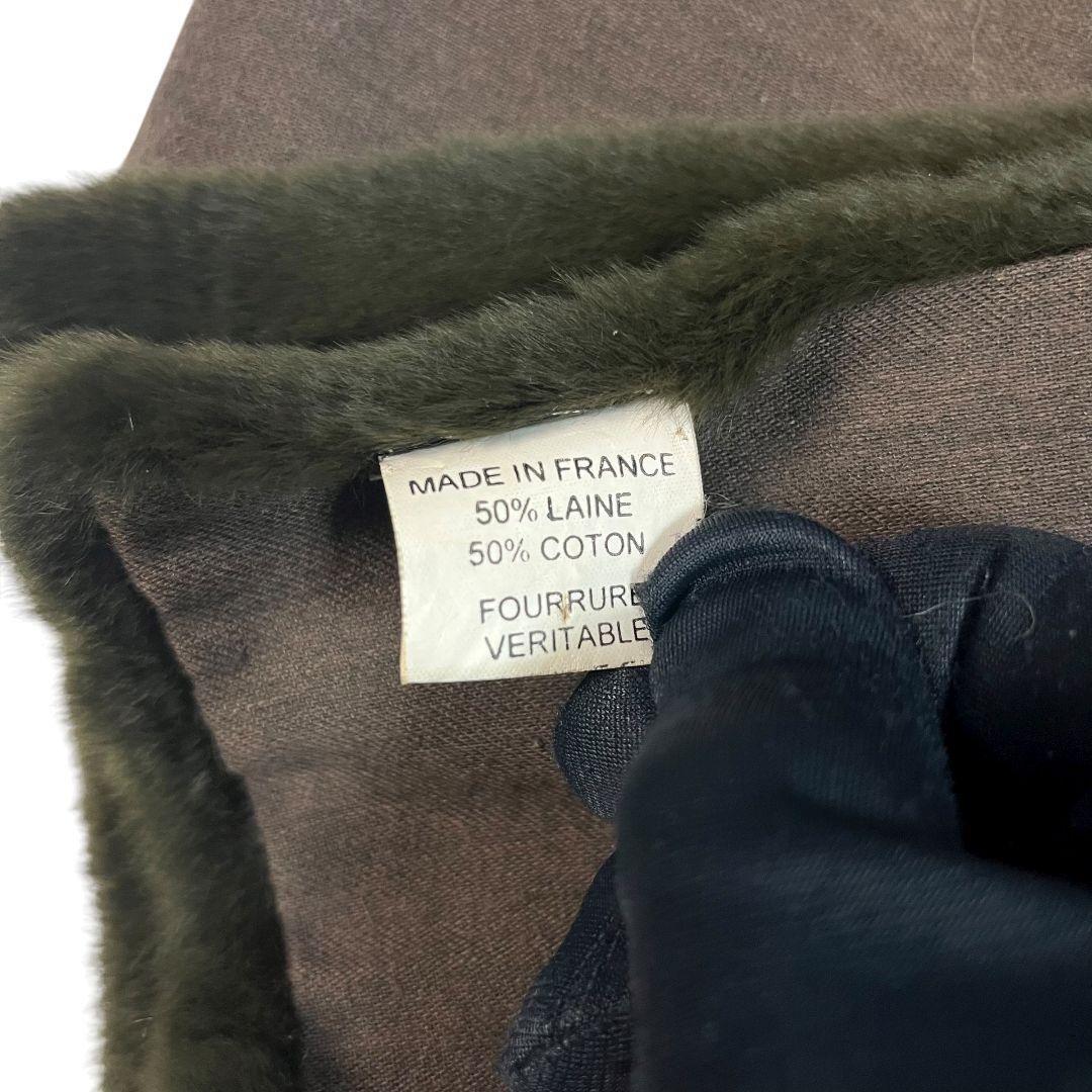 【全長１６０cm】 シャネル　ラビットファー　ロングマフラー　オリラグ　ロゴ刺繍