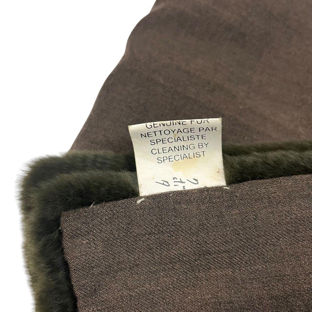 【全長１６０cm】 シャネル　ラビットファー　ロングマフラー　オリラグ　ロゴ刺繍