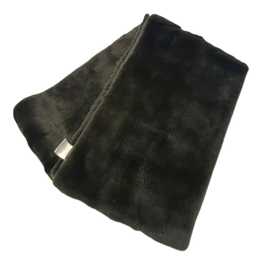 【全長１６０cm】 シャネル　ラビットファー　ロングマフラー　オリラグ　ロゴ刺繍