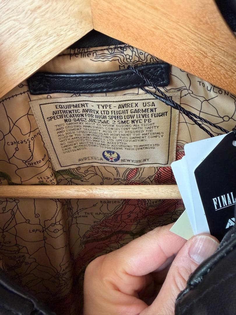 AVIREX フライトジャケット ファイナルファンタジーVII Ａ2
