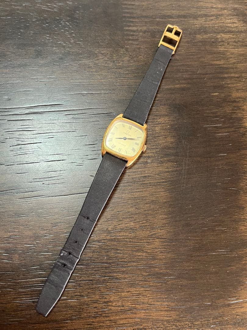 OMEGA DE VILLE 2針 純正尾錠 レディース 手巻き 稼働品