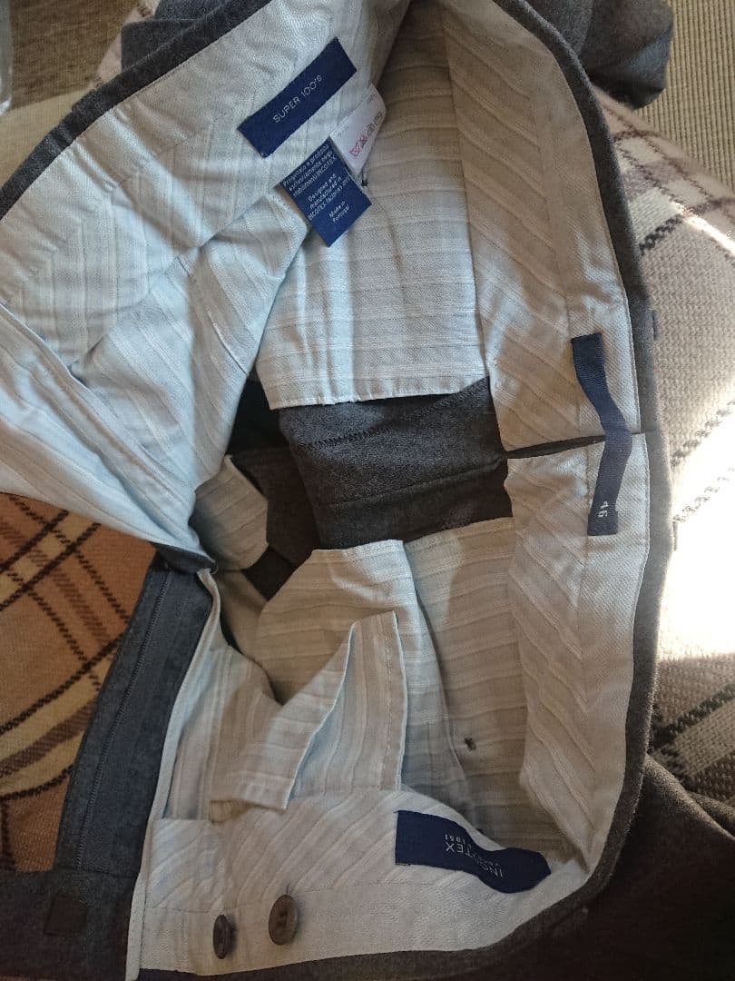 ほぼ新品 インコテックス SUPER 100's スラックス 46