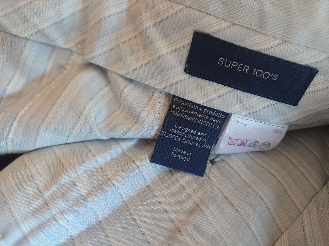 ほぼ新品 インコテックス SUPER 100's スラックス 46