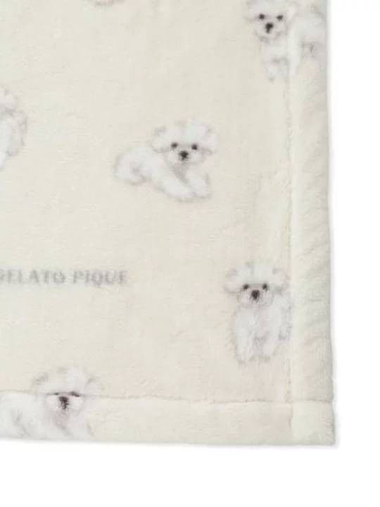 新品 ジェラートピケ Sleep DOG柄 プリント毛布