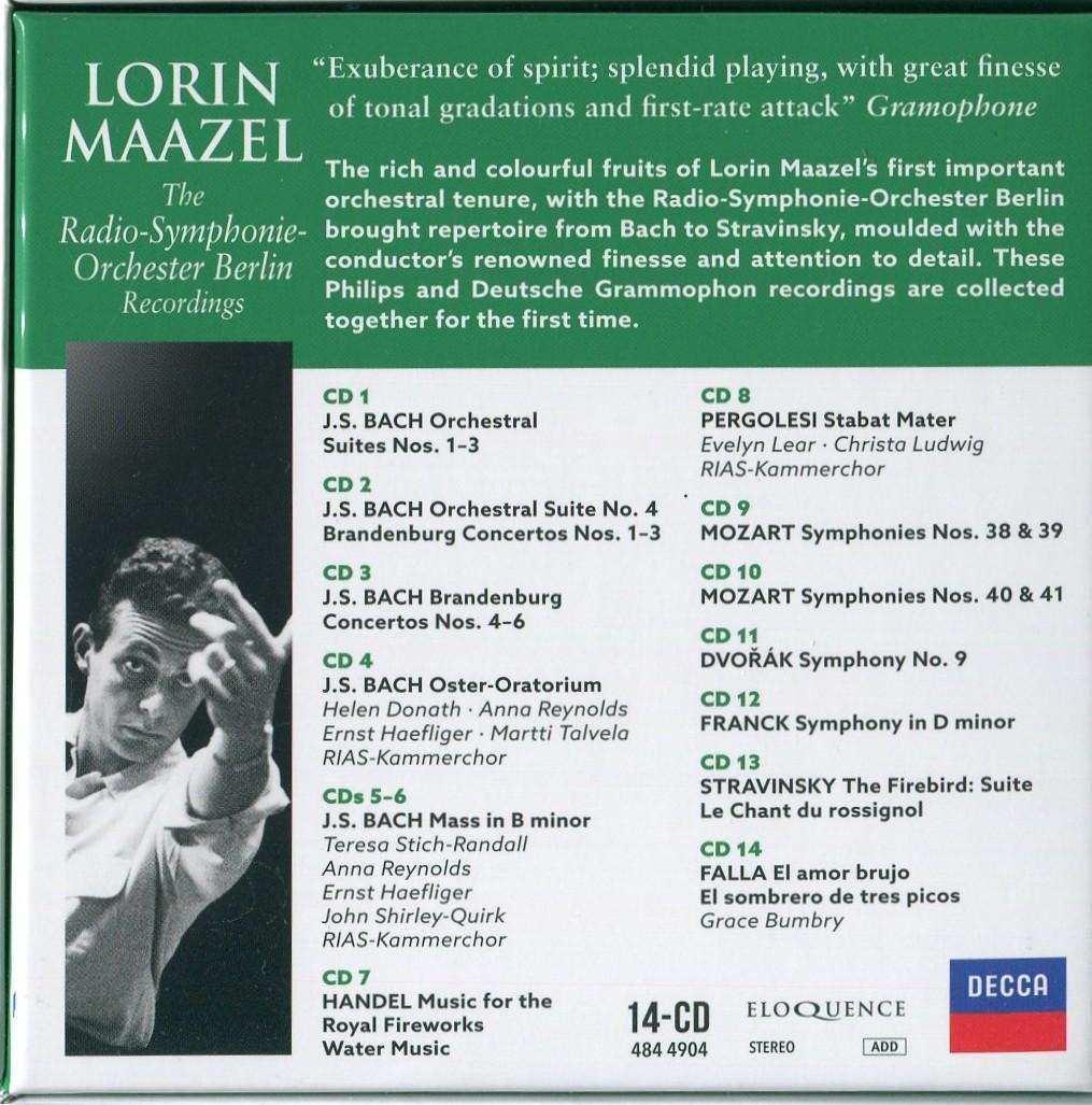 ロリン・マゼール★ベルリン放送交響楽団 録音集 1957-66 14CD