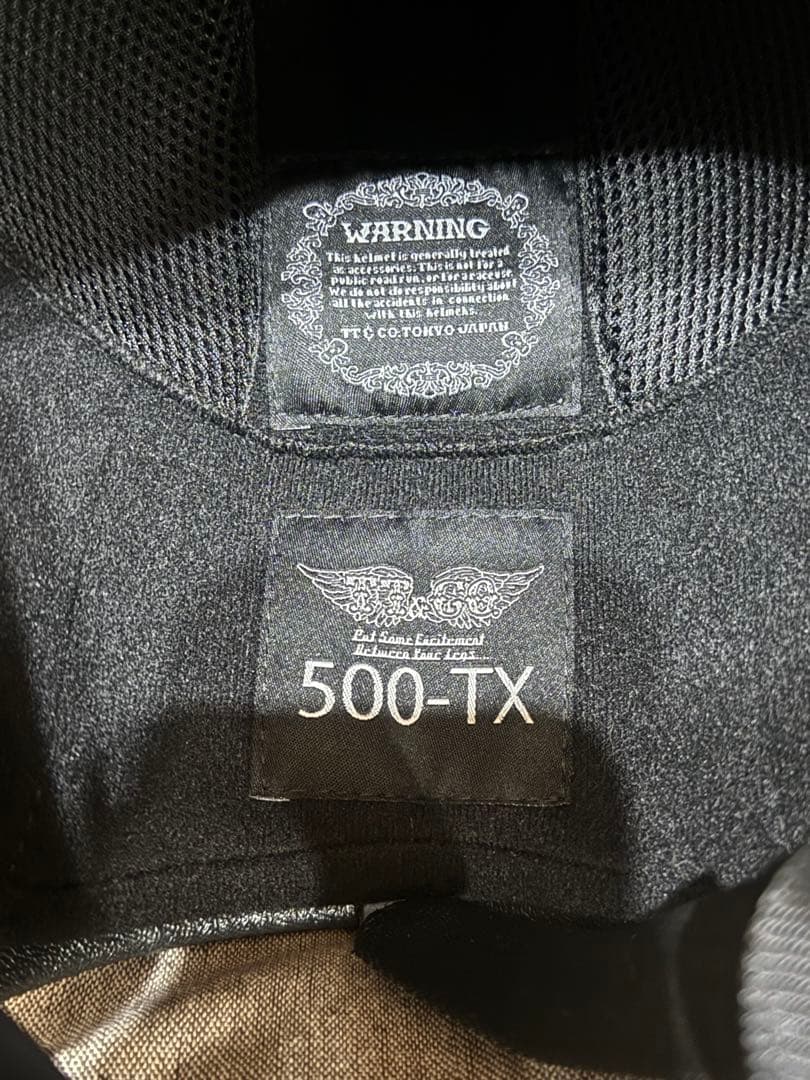 tt&co 500-TX ギンギラセブンティーズ オレンジ SM ヘルメット