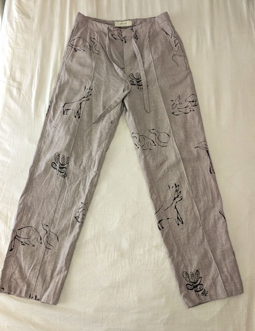 16日までの販売【WRYHT/ライト】アニマル ドローイングパンツ