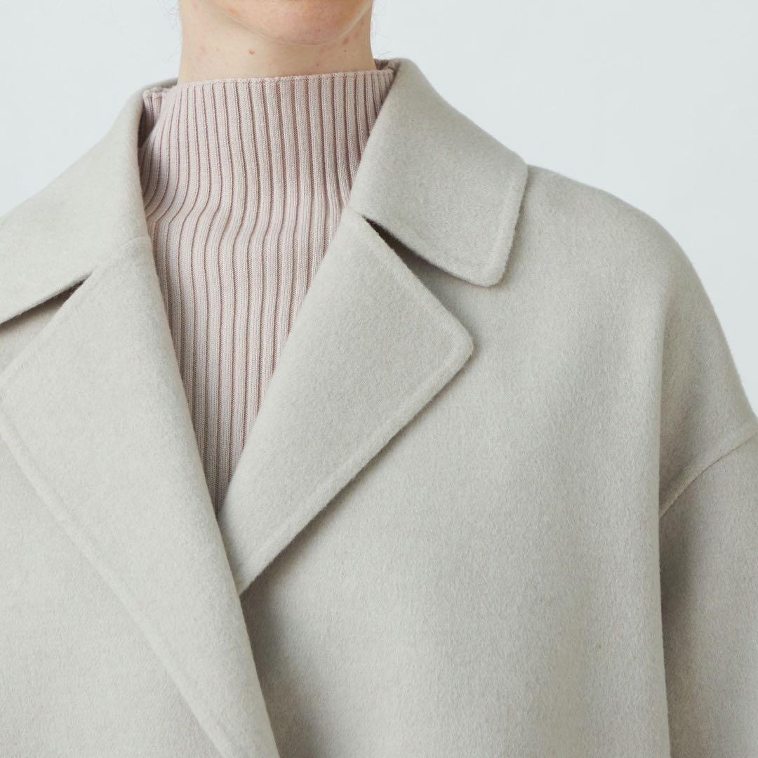 【美品】ballsey ウールショートコートベージュ34(クリーニング済)