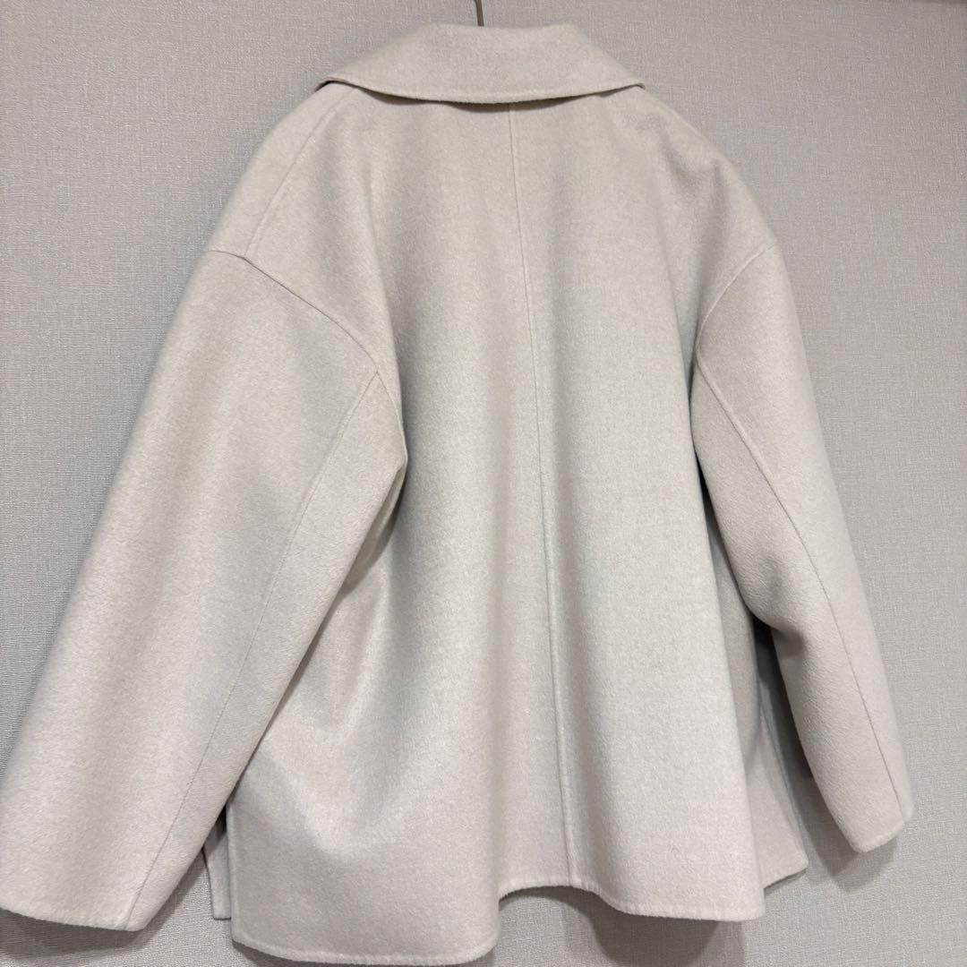 【美品】ballsey ウールショートコートベージュ34(クリーニング済)