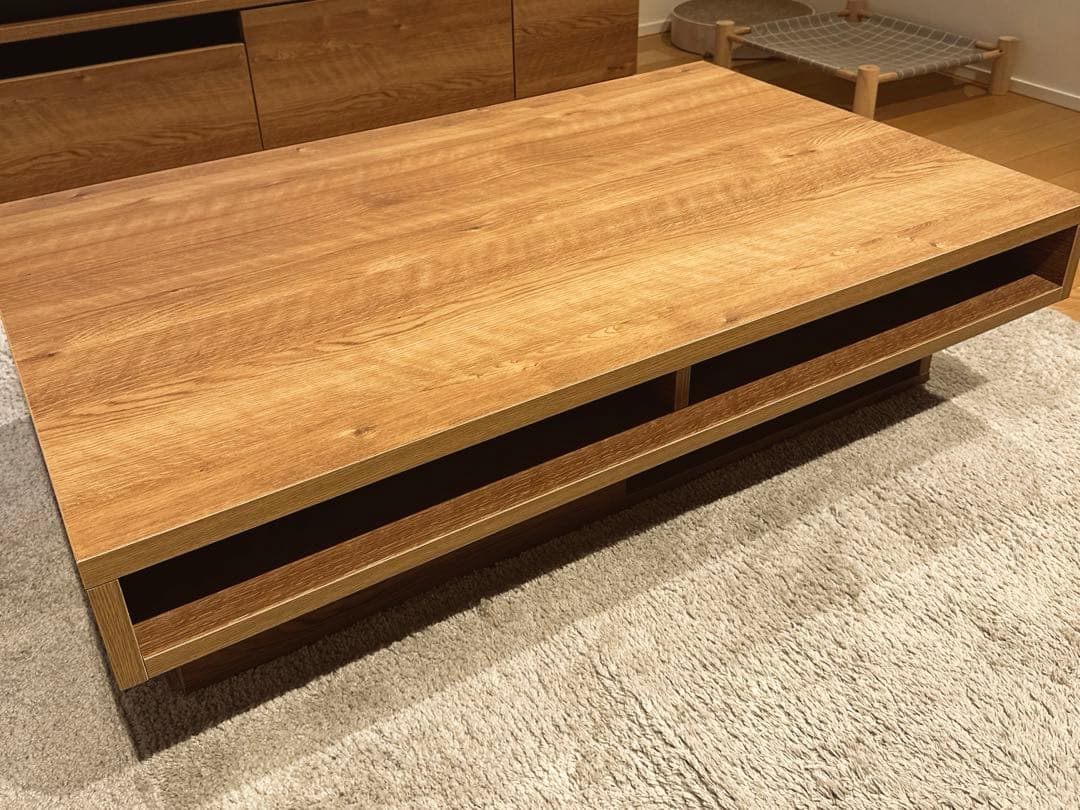 LOWYA木目調センターテーブル 日本製[幅110]