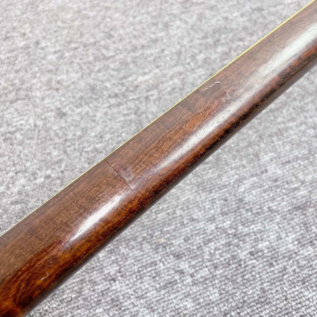 細棹 三味線 虎トチ紅木 子持ち綾杉胴 天然 糸巻き 二本溝 金細