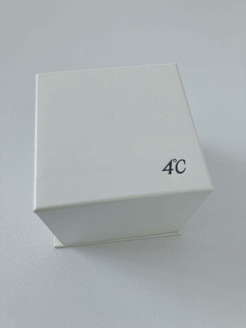 4℃ リバーシブル 誕生石ネックレス 2月 ピンクゴールド アメジスト 箱付き