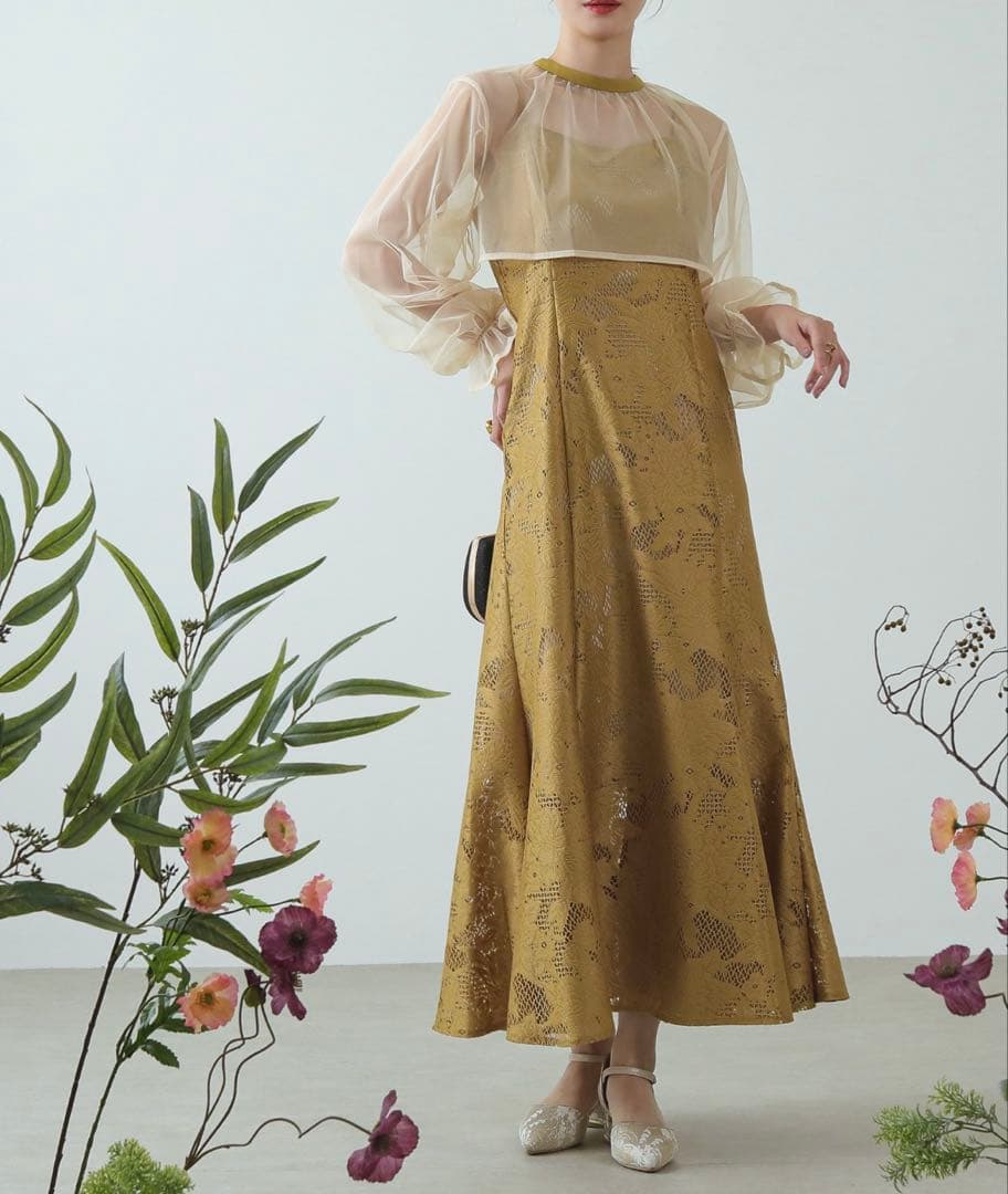 ★新品タグ付き★ドリードール　シフォンボレロセットメニーウエイドレス　結婚式