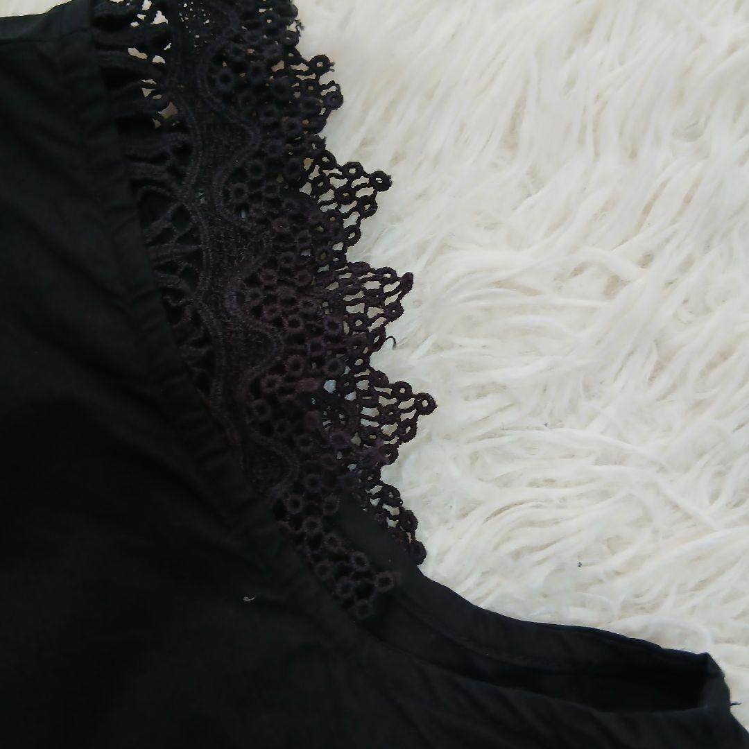 【美品】【Curensology】24SSコットンレースオールインワン　ブラック