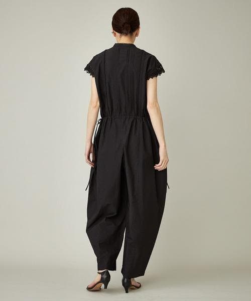 【美品】【Curensology】24SSコットンレースオールインワン　ブラック