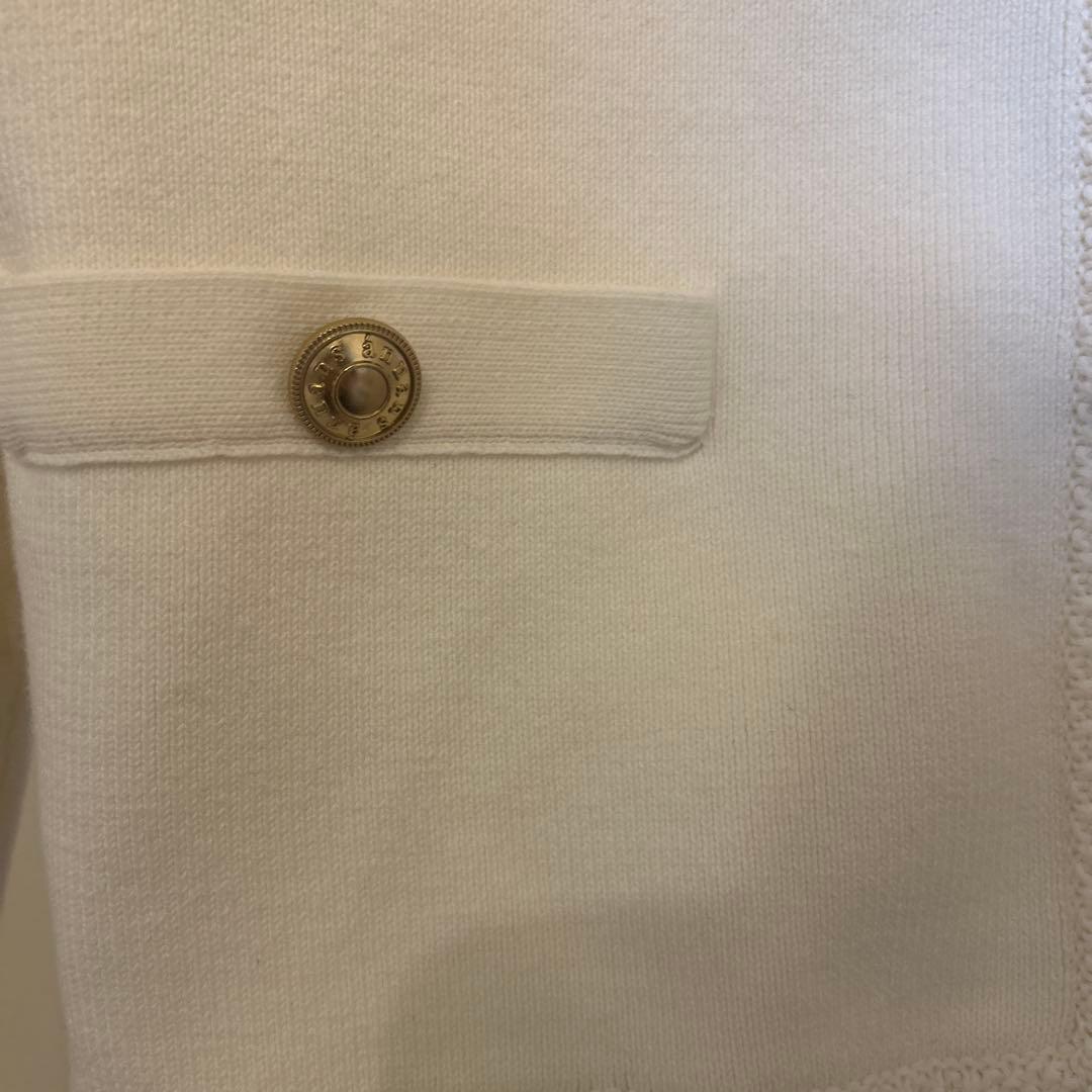 ánuans アニュアンス　ニットジャケット　カーディガン白