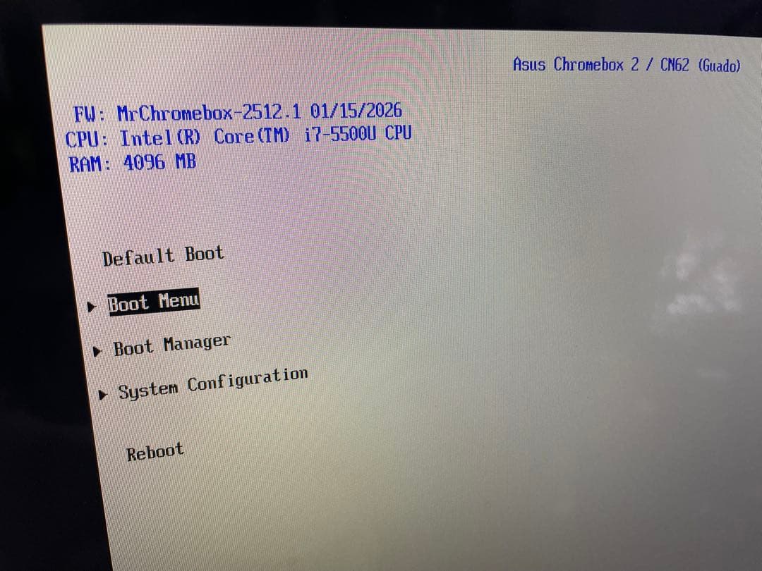 残2)ASUS Chromebox2 CN62 i7 5500U SSD32GB