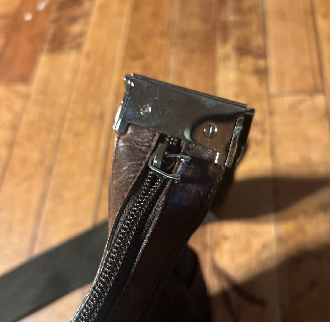 90s gucci グッチ ショルダーバッグ GG ダークブラウン ビンテージ